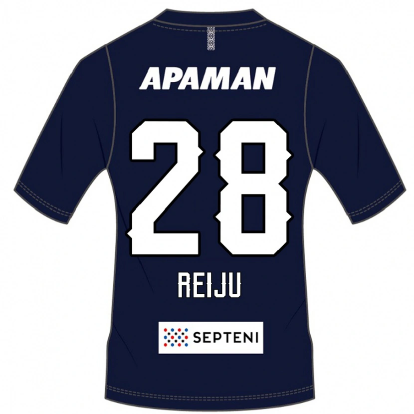 Danxen Uomo Maglia Reiju Tsuruno #28 Blu Royal Bianco Kit Gara Home 2025/26 Maglietta