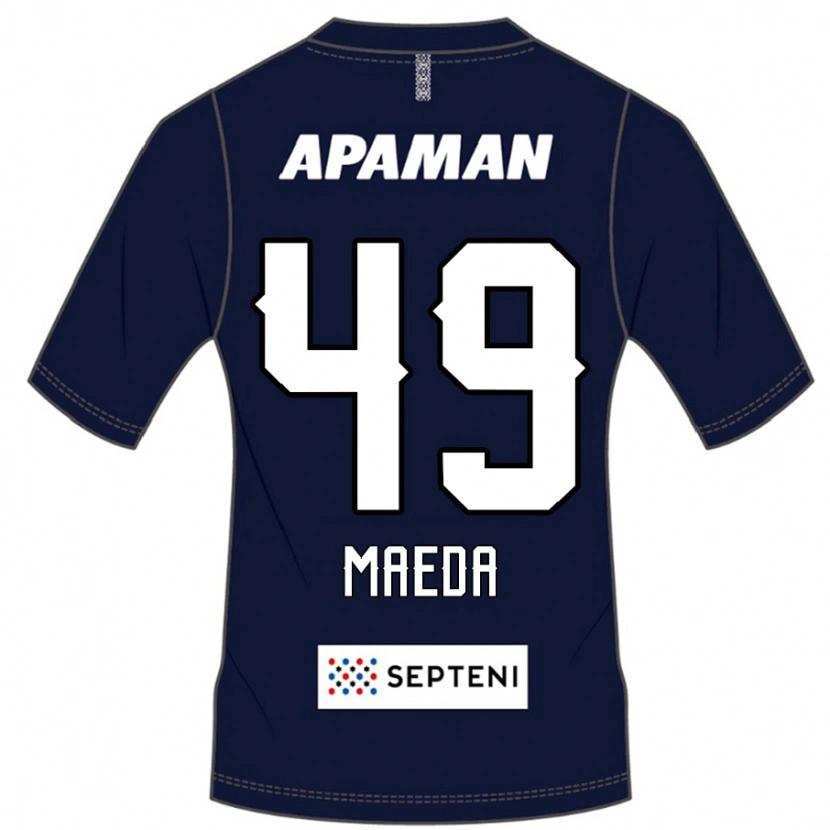 Danxen Uomo Maglia Ichika Maeda #49 Blu Royal Bianco Kit Gara Home 2025/26 Maglietta