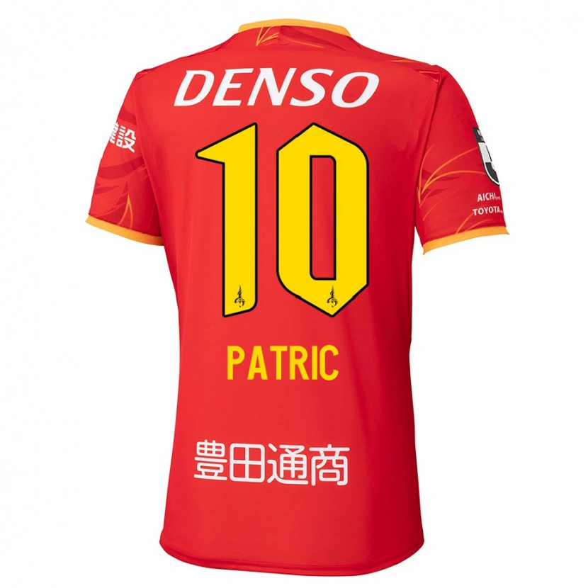 Danxen Uomo Maglia Patric #10 Rosso Giallo Kit Gara Home 2025/26 Maglietta