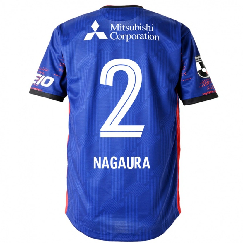 Danxen Uomo Maglia Koshi Nagaura #2 Blu Royal Bianco Kit Gara Home 2025/26 Maglietta