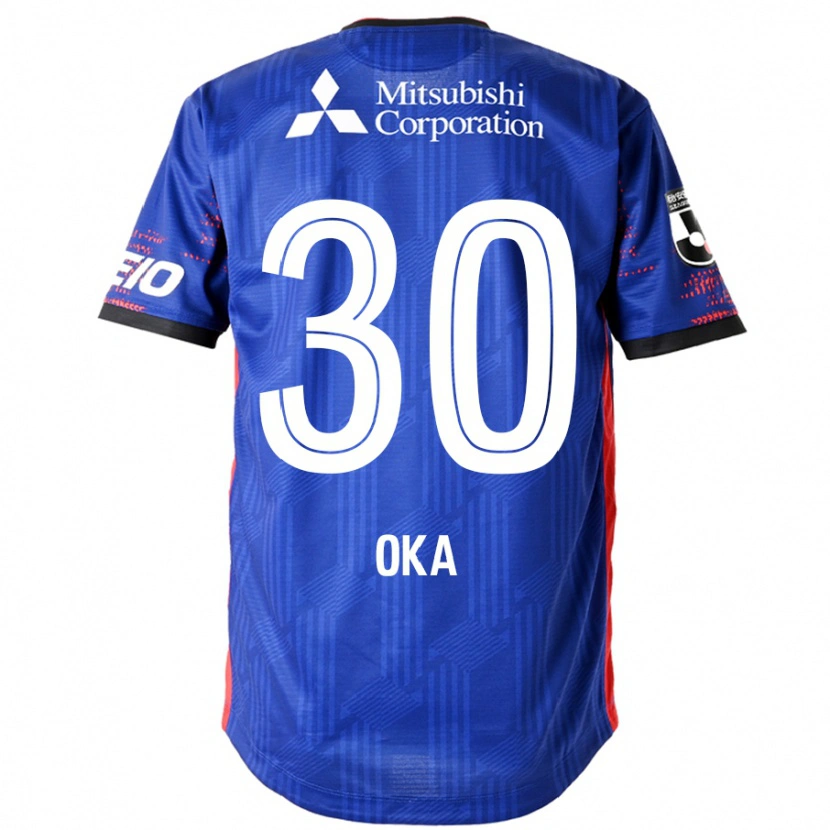Danxen Uomo Maglia Teppei Oka #30 Blu Royal Bianco Kit Gara Home 2025/26 Maglietta