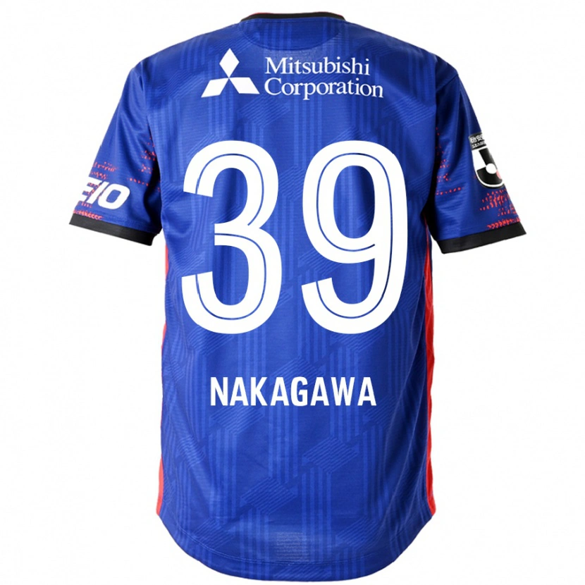 Danxen Uomo Maglia Teruhito Nakagawa #39 Blu Royal Bianco Kit Gara Home 2025/26 Maglietta