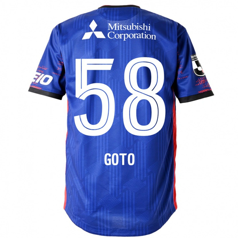 Danxen Uomo Maglia Wataru Goto #58 Blu Royal Bianco Kit Gara Home 2025/26 Maglietta