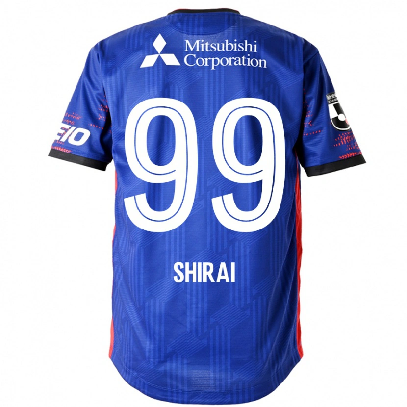 Danxen Uomo Maglia Kosuke Shirai #99 Blu Royal Bianco Kit Gara Home 2025/26 Maglietta