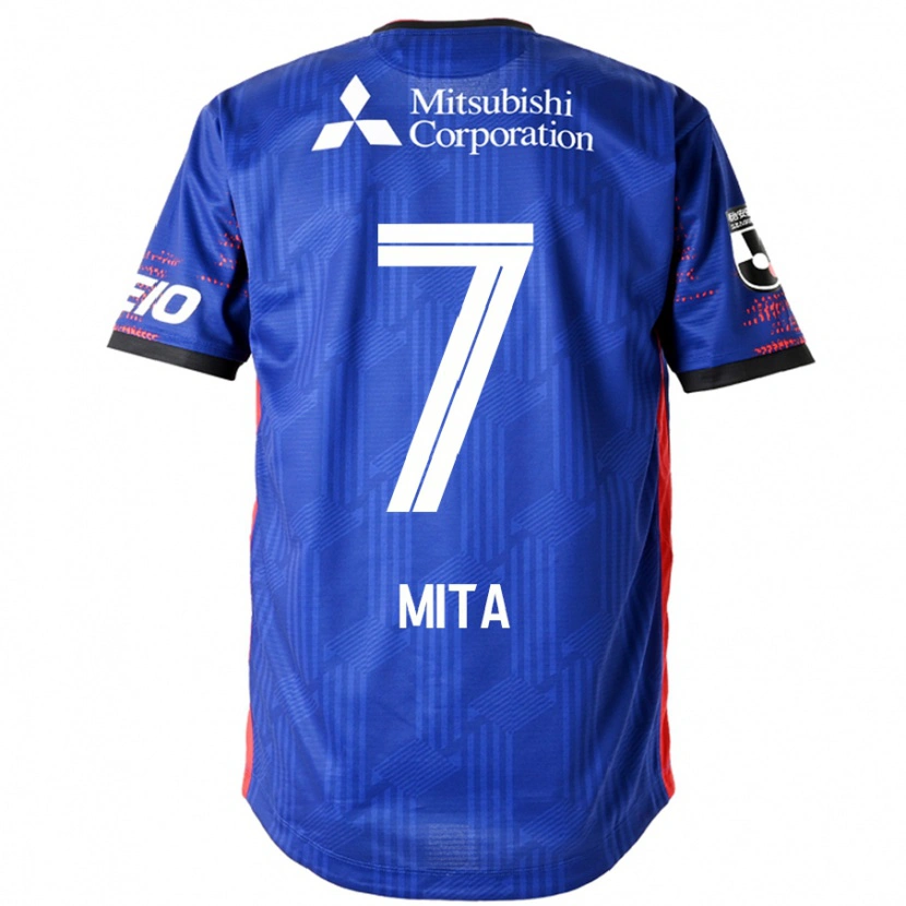 Danxen Uomo Maglia Hirotaka Mita #7 Blu Royal Bianco Kit Gara Home 2025/26 Maglietta