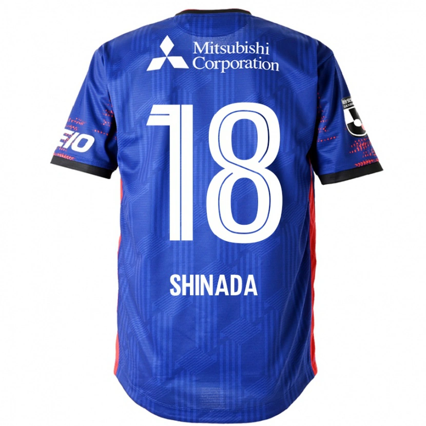 Danxen Uomo Maglia Manato Shinada #18 Blu Royal Bianco Kit Gara Home 2025/26 Maglietta