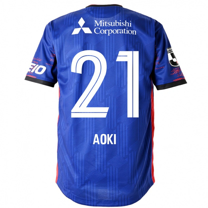 Danxen Uomo Maglia Takuya Aoki #21 Blu Royal Bianco Kit Gara Home 2025/26 Maglietta