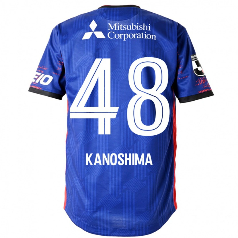 Danxen Uomo Maglia Yu Kanoshima #48 Blu Royal Bianco Kit Gara Home 2025/26 Maglietta