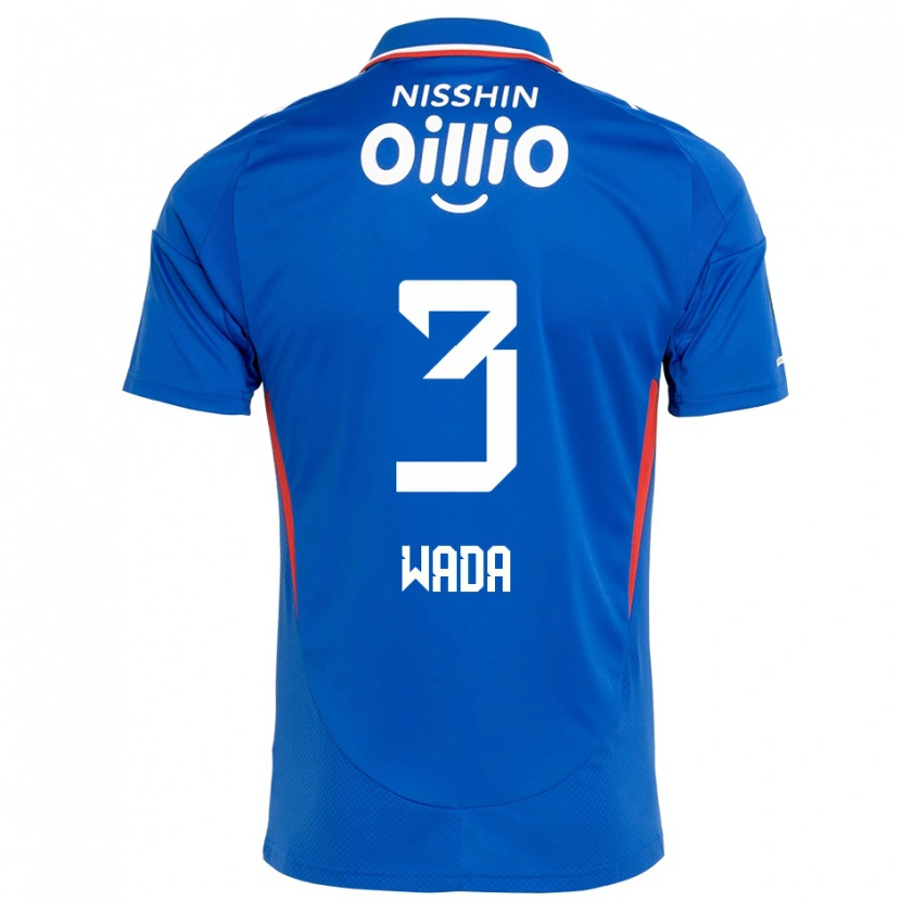 Danxen Uomo Maglia Yusei Wada #3 Blu Royal Bianco Kit Gara Home 2025/26 Maglietta