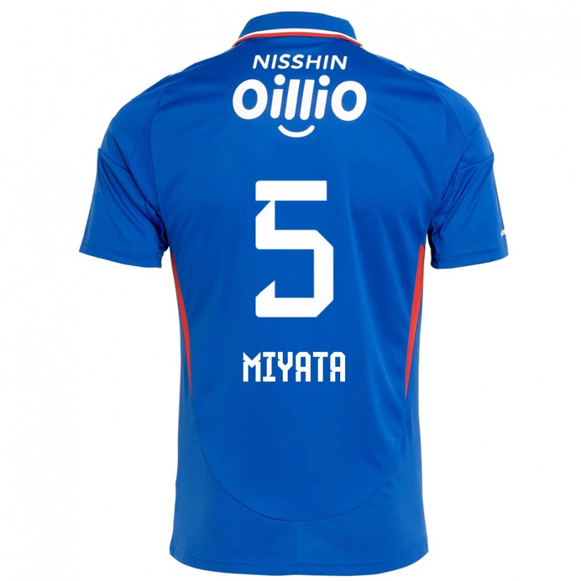 Danxen Uomo Maglia Haru Miyata #5 Blu Royal Bianco Kit Gara Home 2025/26 Maglietta