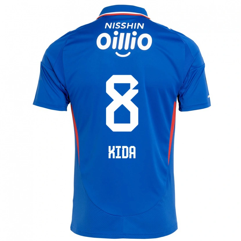 Danxen Uomo Maglia Takuya Kida #8 Blu Royal Bianco Kit Gara Home 2025/26 Maglietta