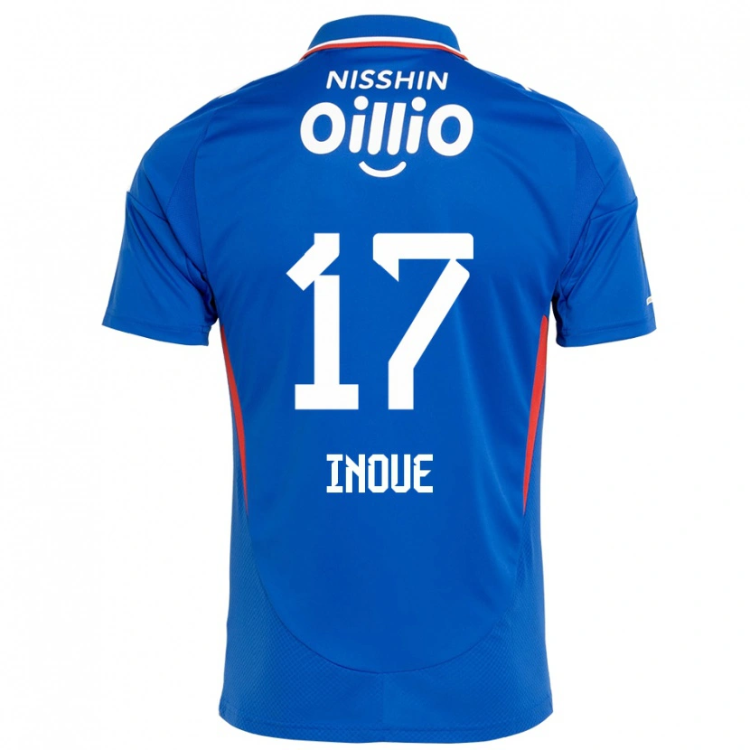 Danxen Uomo Maglia Kenta Inoue #17 Blu Royal Bianco Kit Gara Home 2025/26 Maglietta