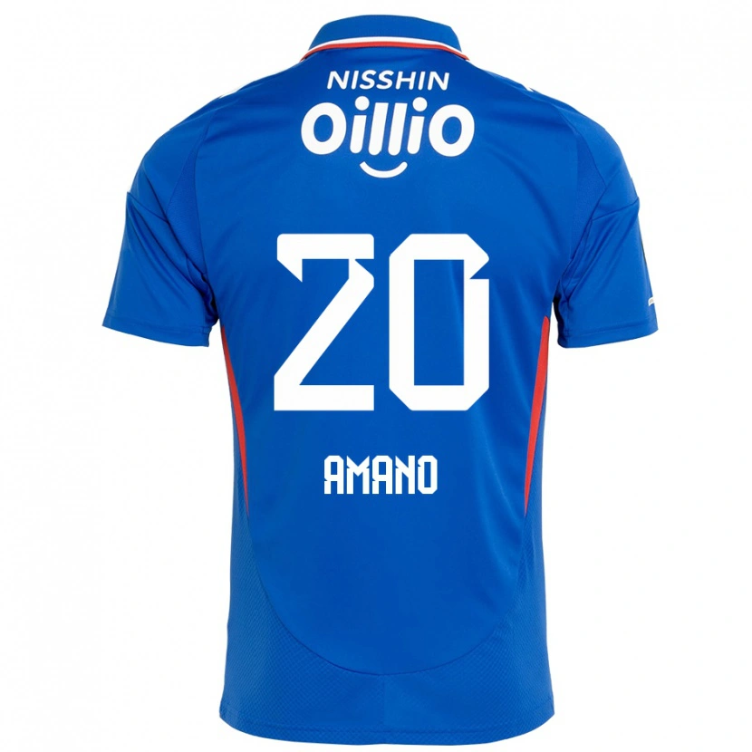 Danxen Uomo Maglia Jun Amano #20 Blu Royal Bianco Kit Gara Home 2025/26 Maglietta