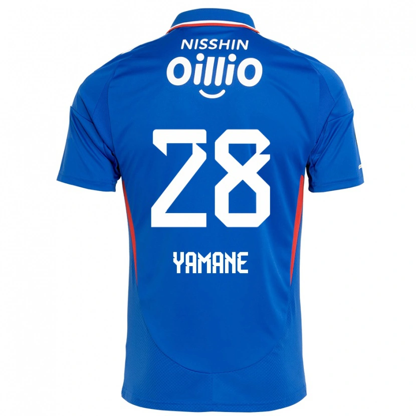 Danxen Uomo Maglia Riku Yamane #28 Blu Royal Bianco Kit Gara Home 2025/26 Maglietta