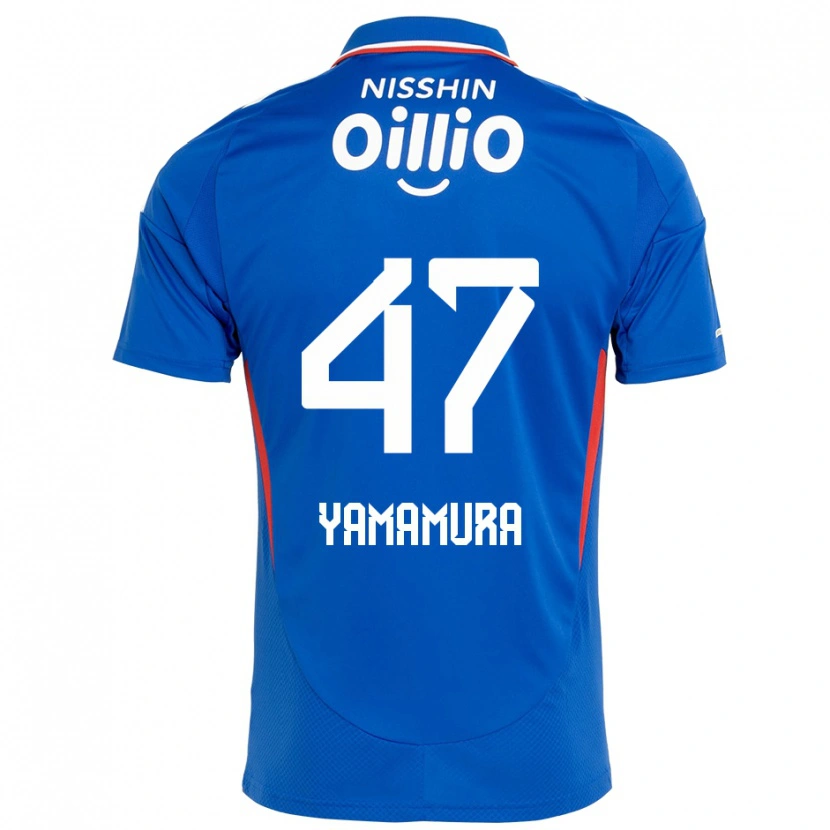 Danxen Uomo Maglia Kazuya Yamamura #47 Blu Royal Bianco Kit Gara Home 2025/26 Maglietta