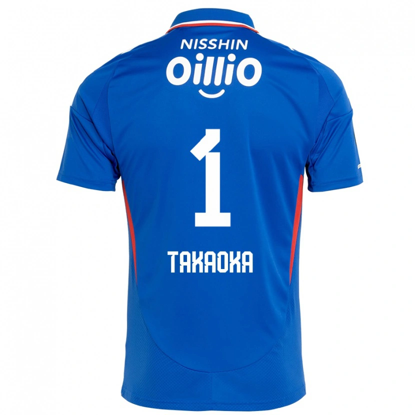 Danxen Uomo Maglia Yohei Takaoka #1 Blu Royal Bianco Kit Gara Home 2025/26 Maglietta
