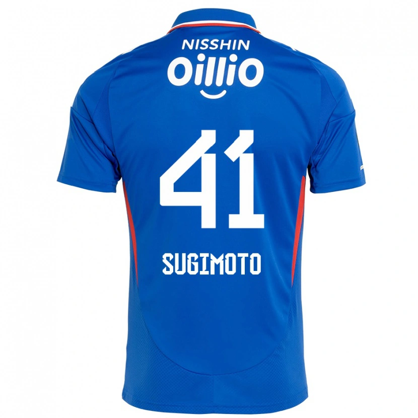 Danxen Uomo Maglia Kenyu Sugimoto #41 Blu Royal Bianco Kit Gara Home 2025/26 Maglietta