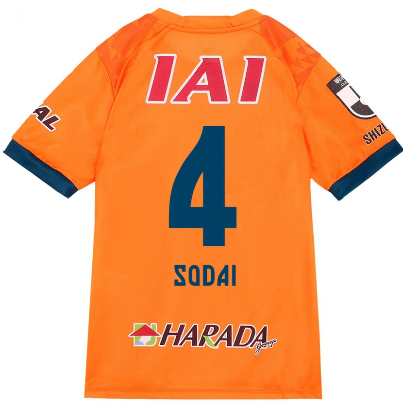 Danxen Uomo Maglia Sodai Hasukawa #4 Arancione Rosso Kit Gara Home 2025/26 Maglietta