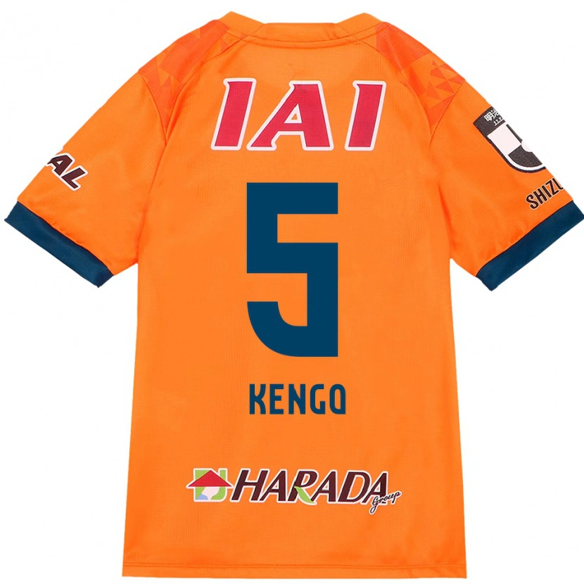 Danxen Uomo Maglia Kengo Kitazume #5 Arancione Rosso Kit Gara Home 2025/26 Maglietta