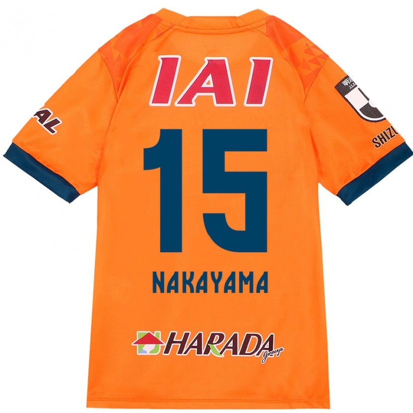 Danxen Uomo Maglia Atsuki Nakayama #15 Arancione Rosso Kit Gara Home 2025/26 Maglietta