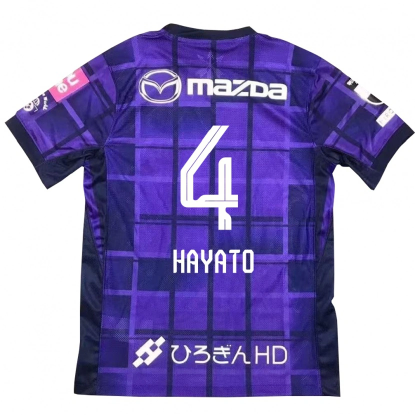 Danxen Uomo Maglia Hayato Araki #4 Viola Arancione Kit Gara Home 2025/26 Maglietta