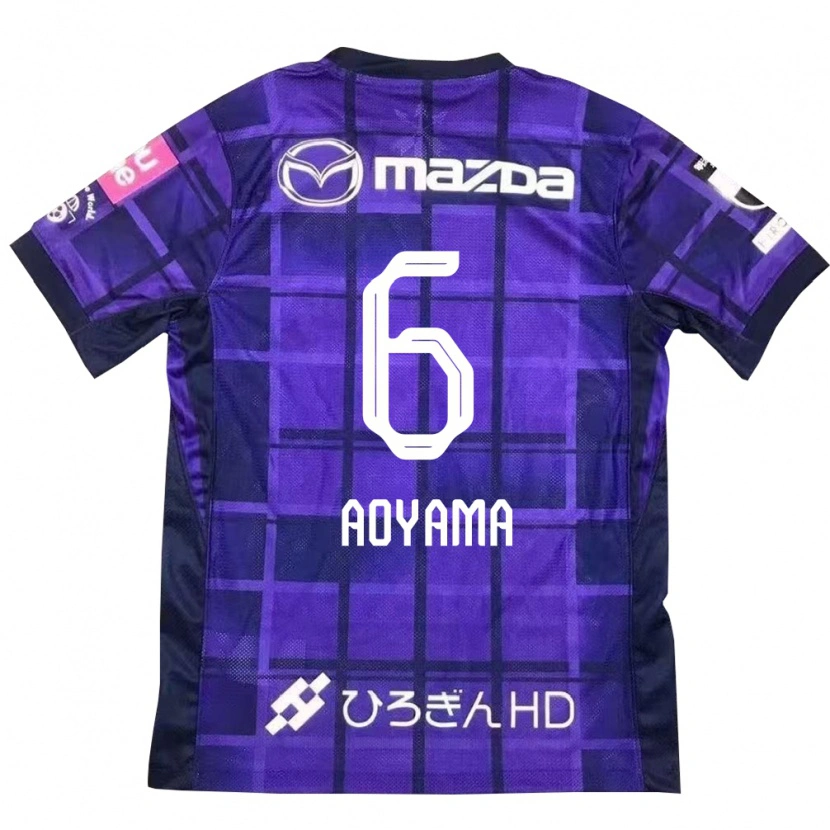 Danxen Uomo Maglia Toshihiro Aoyama #6 Viola Arancione Kit Gara Home 2025/26 Maglietta