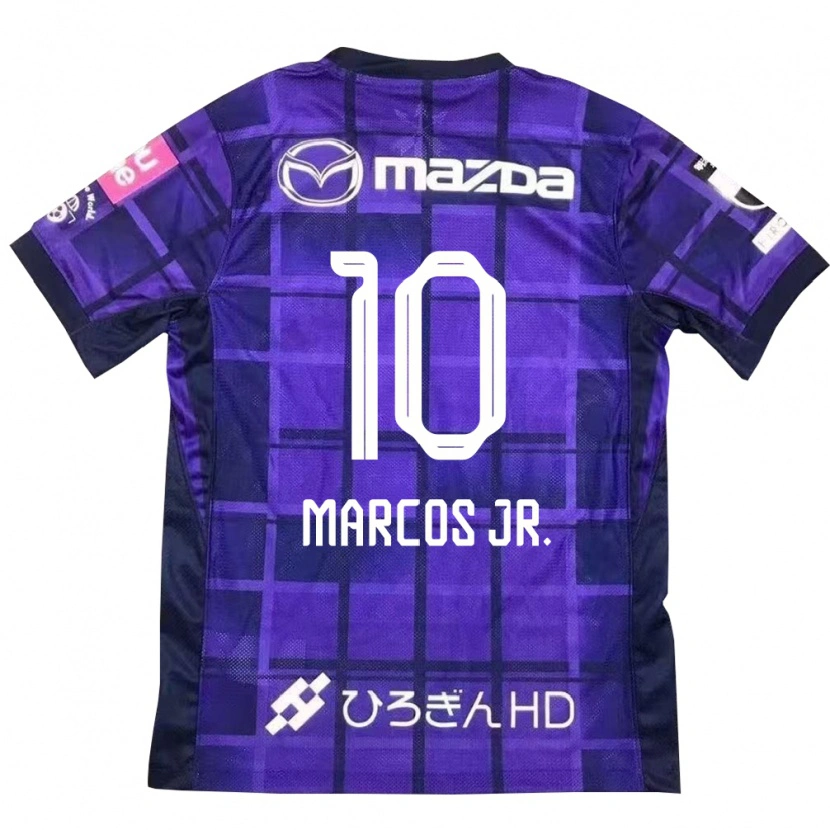Danxen Uomo Maglia Marcos Júnior #10 Viola Arancione Kit Gara Home 2025/26 Maglietta