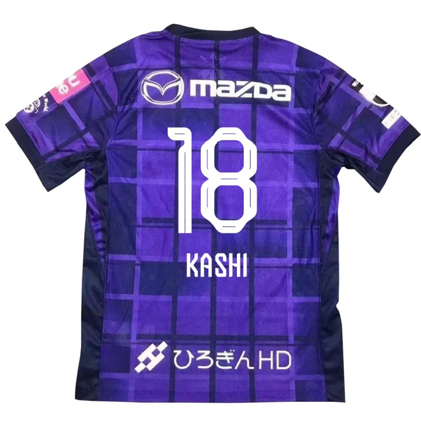 Danxen Uomo Maglia Yoshifumi Kashiwa #18 Viola Arancione Kit Gara Home 2025/26 Maglietta