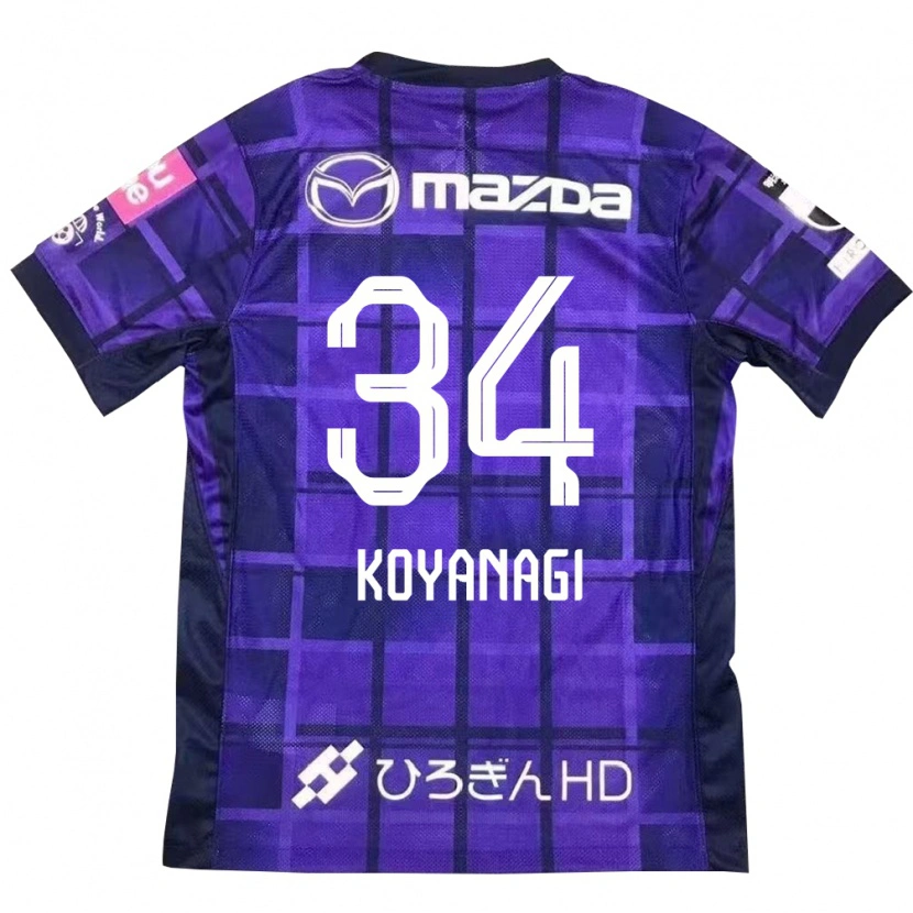 Danxen Uomo Maglia Shu Koyanagi #34 Viola Arancione Kit Gara Home 2025/26 Maglietta