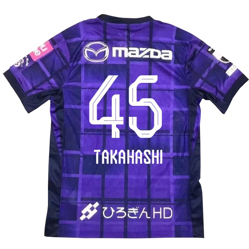 Danxen Uomo Maglia Narumi Takahashi #45 Viola Arancione Kit Gara Home 2025/26 Maglietta