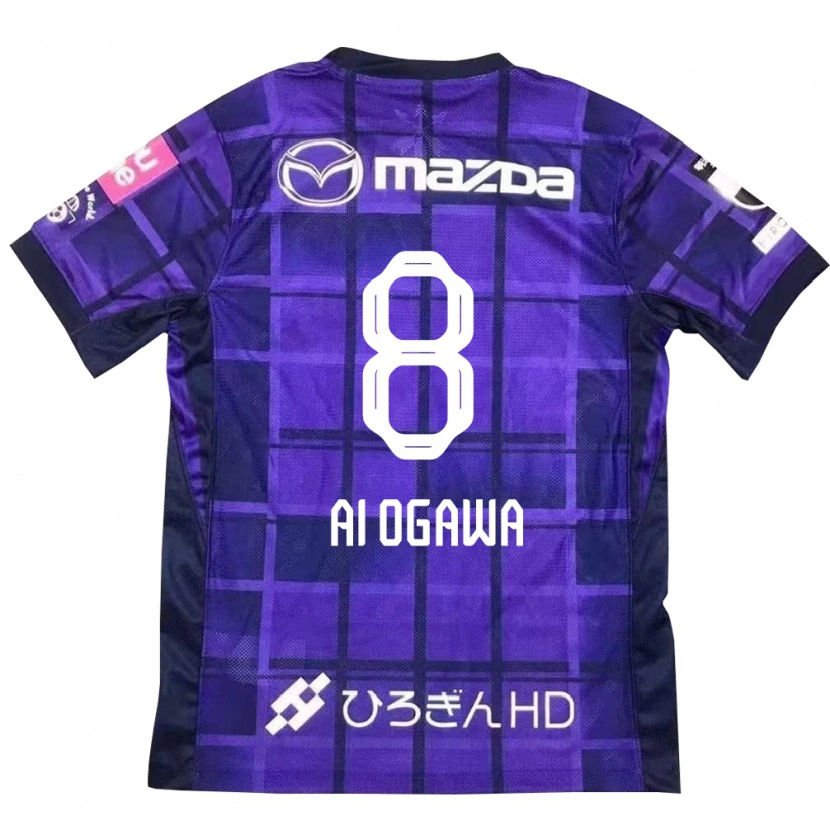Danxen Uomo Maglia Ai Ogawa #8 Viola Arancione Kit Gara Home 2025/26 Maglietta