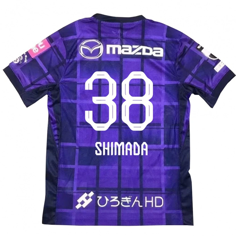 Danxen Uomo Maglia Hana Shimada #38 Viola Arancione Kit Gara Home 2025/26 Maglietta