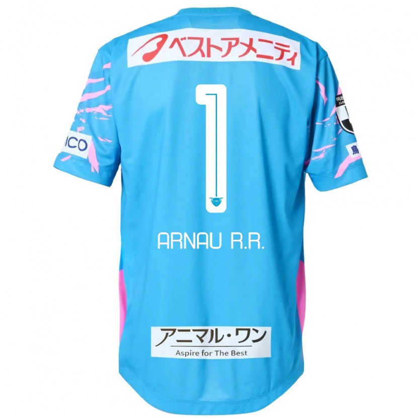 Danxen Uomo Maglia Arnau Riera #1 Blu Rosa Kit Gara Home 2025/26 Maglietta