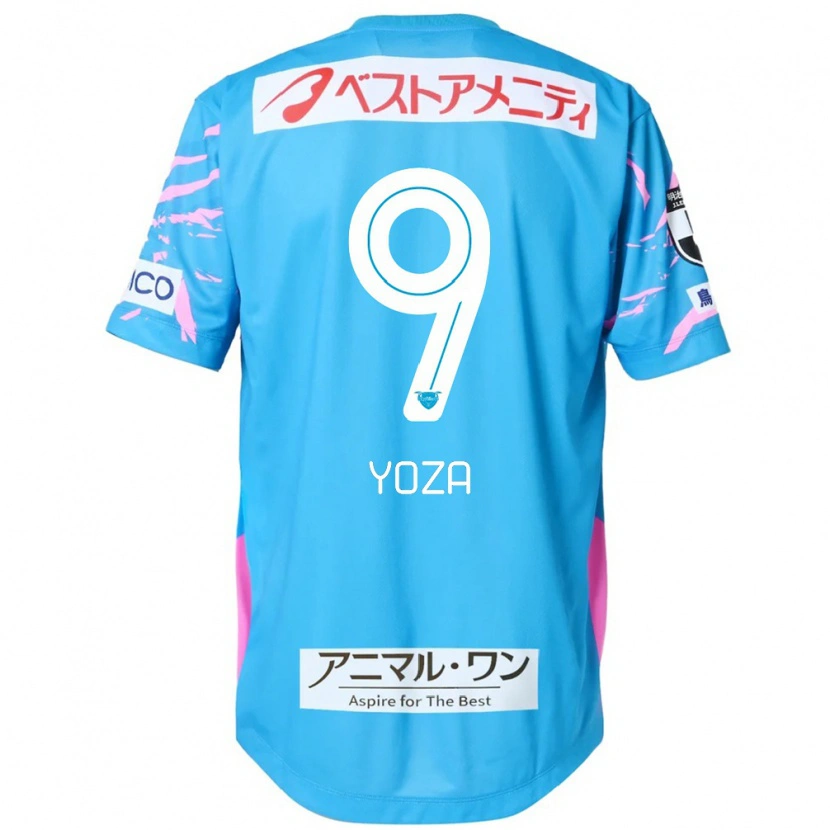 Danxen Uomo Maglia Tomomichi Yoza #9 Blu Rosa Kit Gara Home 2025/26 Maglietta