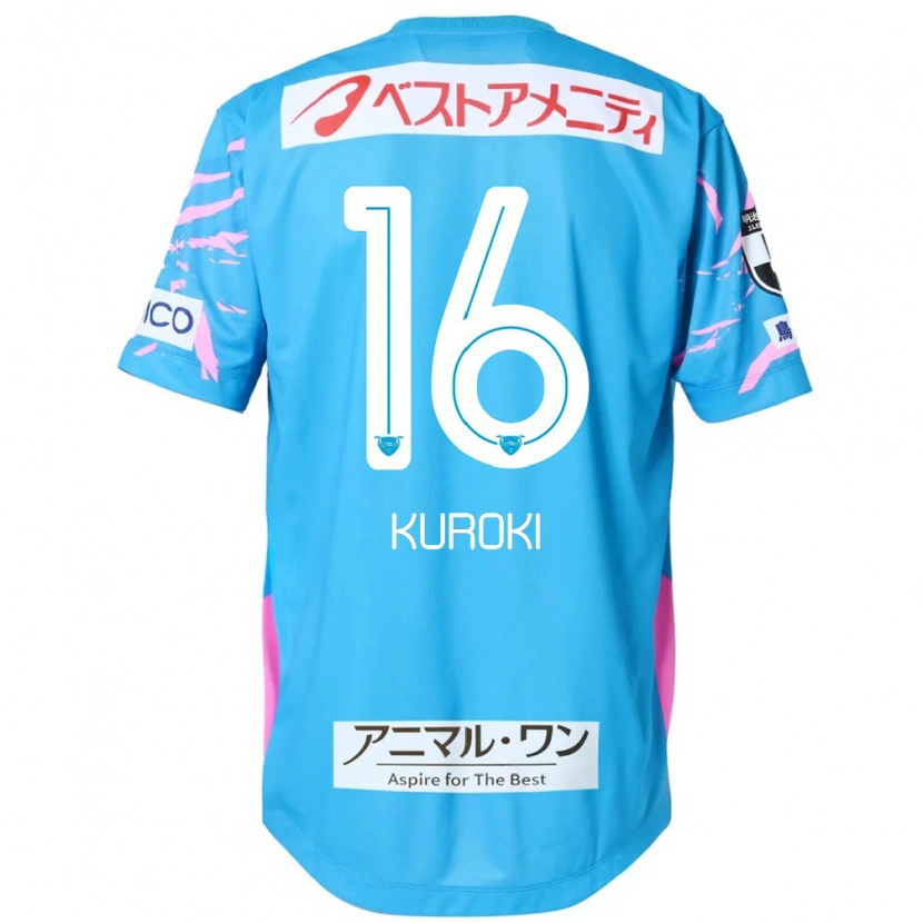 Danxen Uomo Maglia Yuya Kuroki #16 Blu Rosa Kit Gara Home 2025/26 Maglietta