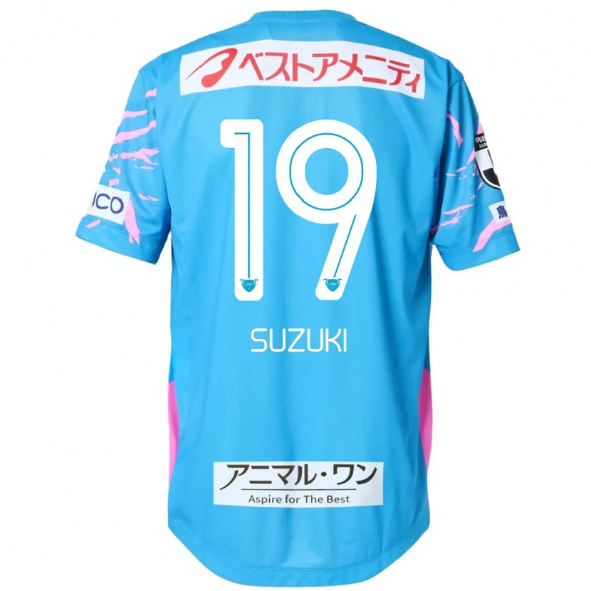 Danxen Uomo Maglia Daichi Suzuki #19 Blu Rosa Kit Gara Home 2025/26 Maglietta