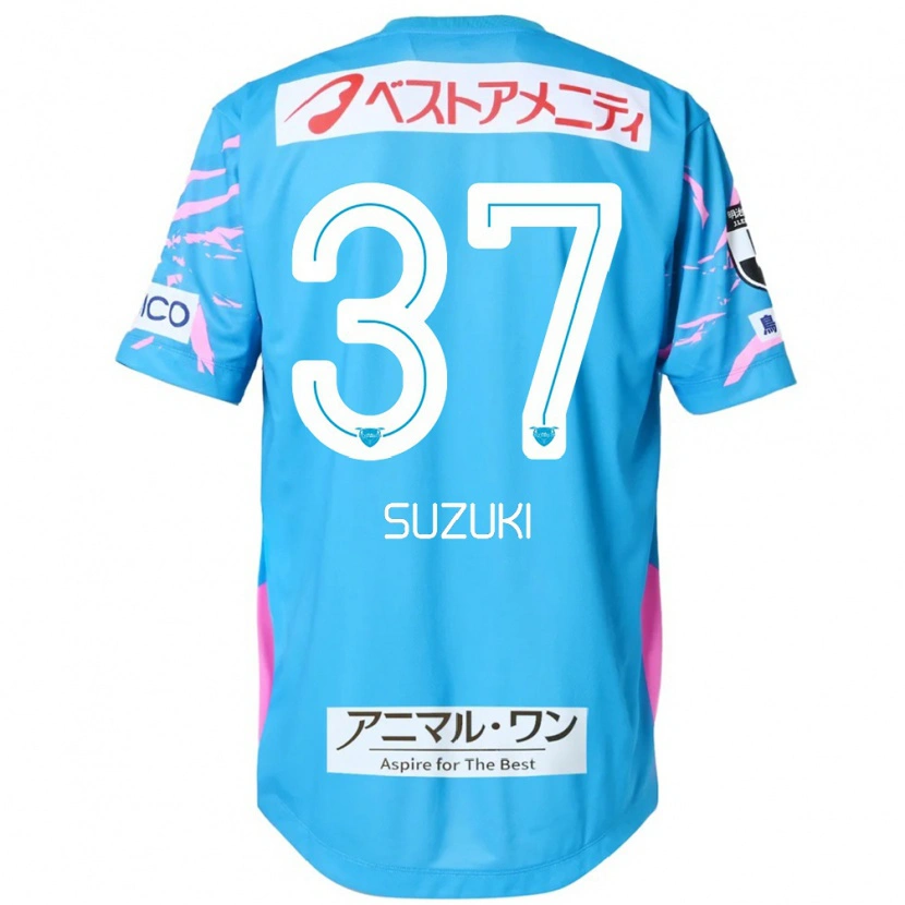 Danxen Uomo Maglia Soma Suzuki #37 Blu Rosa Kit Gara Home 2025/26 Maglietta