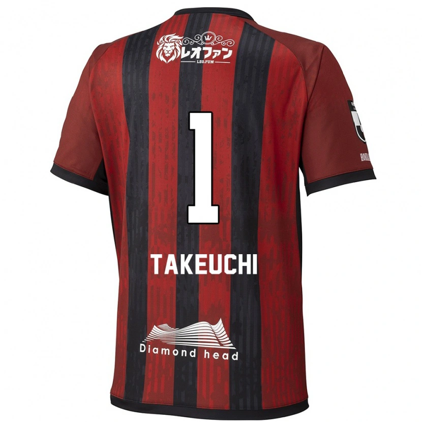 Danxen Uomo Maglia Ryuma Takeuchi #1 Rosso Nero Kit Gara Home 2025/26 Maglietta