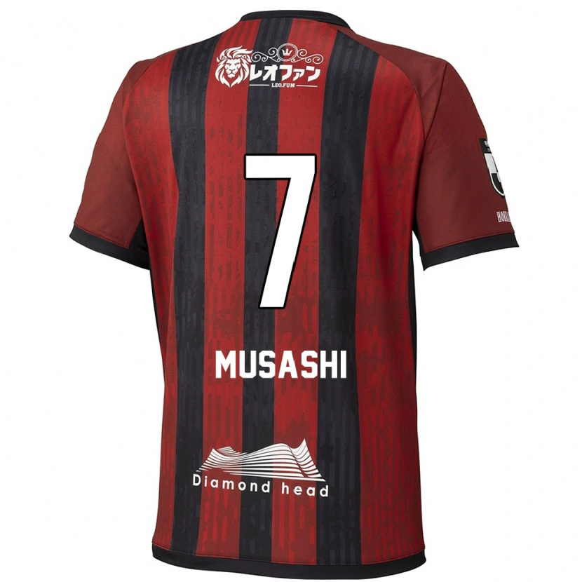 Danxen Uomo Maglia Musashi Suzuki #7 Rosso Nero Kit Gara Home 2025/26 Maglietta