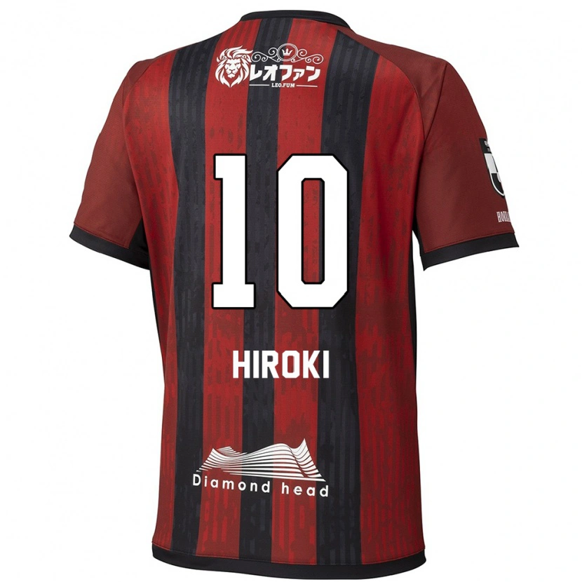 Danxen Uomo Maglia Hiroki Miyazawa #10 Rosso Nero Kit Gara Home 2025/26 Maglietta