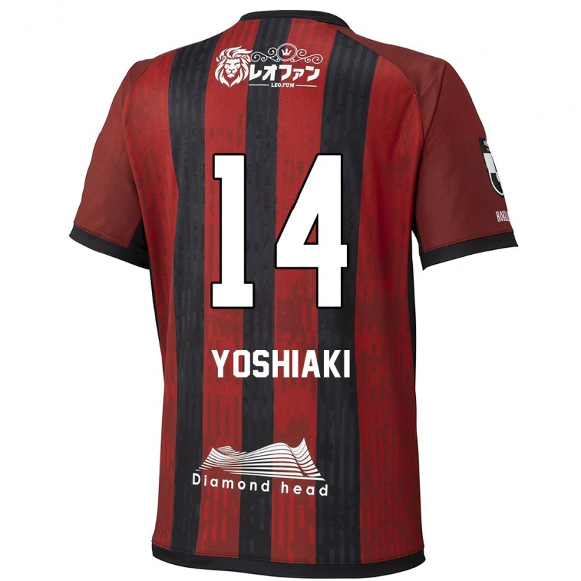 Danxen Uomo Maglia Yoshiaki Komai #14 Rosso Nero Kit Gara Home 2025/26 Maglietta