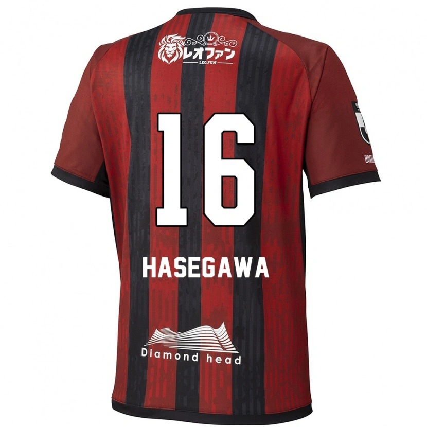 Danxen Uomo Maglia Tatsuya Hasegawa #16 Rosso Nero Kit Gara Home 2025/26 Maglietta