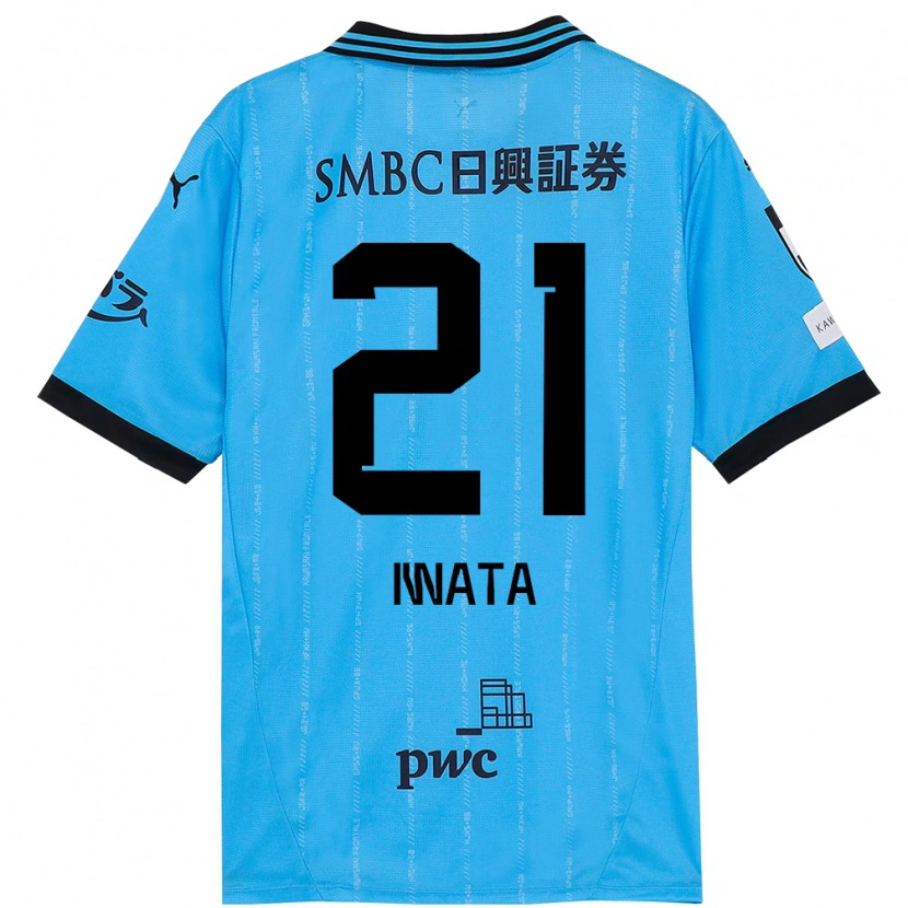 Danxen Uomo Maglia Kantaro Iwata #21 Azzurro Cielo Nero Kit Gara Home 2025/26 Maglietta