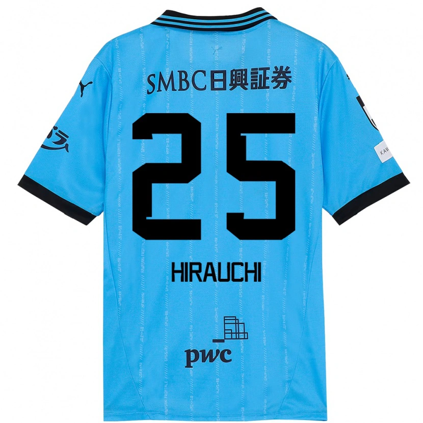 Danxen Uomo Maglia Issei Hirauchi #25 Azzurro Cielo Nero Kit Gara Home 2025/26 Maglietta