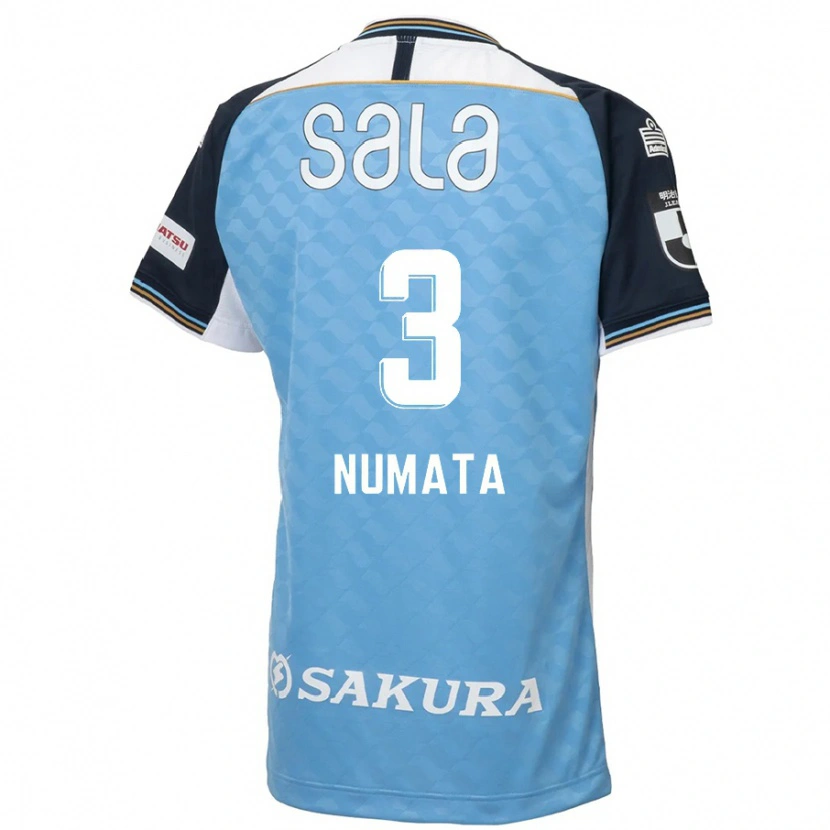 Danxen Uomo Maglia Taiki Numata #3 Azzurro Cielo Nero Kit Gara Home 2025/26 Maglietta