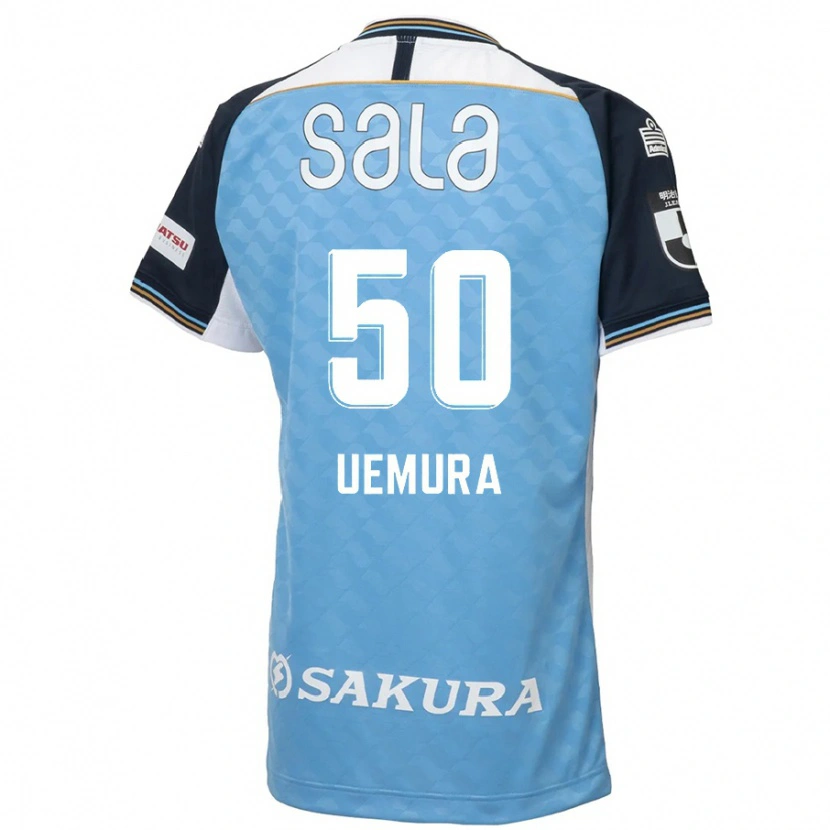 Danxen Uomo Maglia Hiroto Uemura #50 Azzurro Cielo Nero Kit Gara Home 2025/26 Maglietta