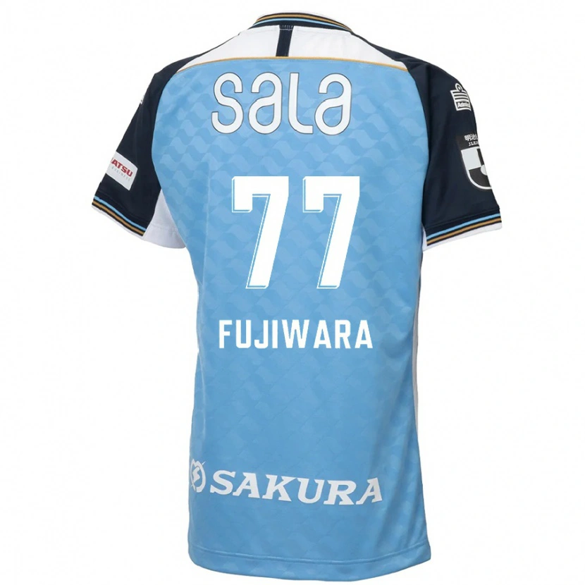 Danxen Uomo Maglia Kensuke Fujiwara #77 Azzurro Cielo Nero Kit Gara Home 2025/26 Maglietta