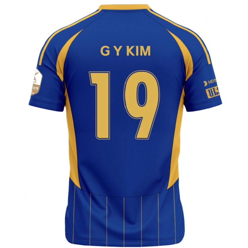 Danxen Uomo Maglia Young-Gwon Kim #19 Blu Royal Giallo Kit Gara Home 2025/26 Maglietta