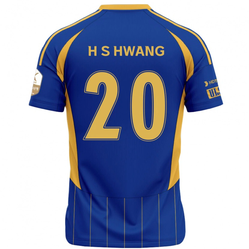 Danxen Uomo Maglia Seok-Ho Hwang #20 Blu Royal Giallo Kit Gara Home 2025/26 Maglietta