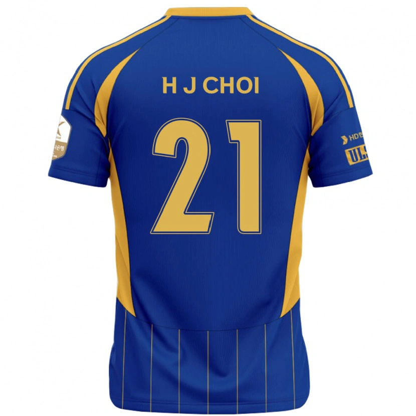 Danxen Uomo Maglia Ju-Ho Choi #21 Blu Royal Giallo Kit Gara Home 2025/26 Maglietta